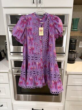 Entro Lavender Bow Dress